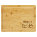 11 1/2" x 8 3/4" Bamboo Cutting Board with Drip Ring