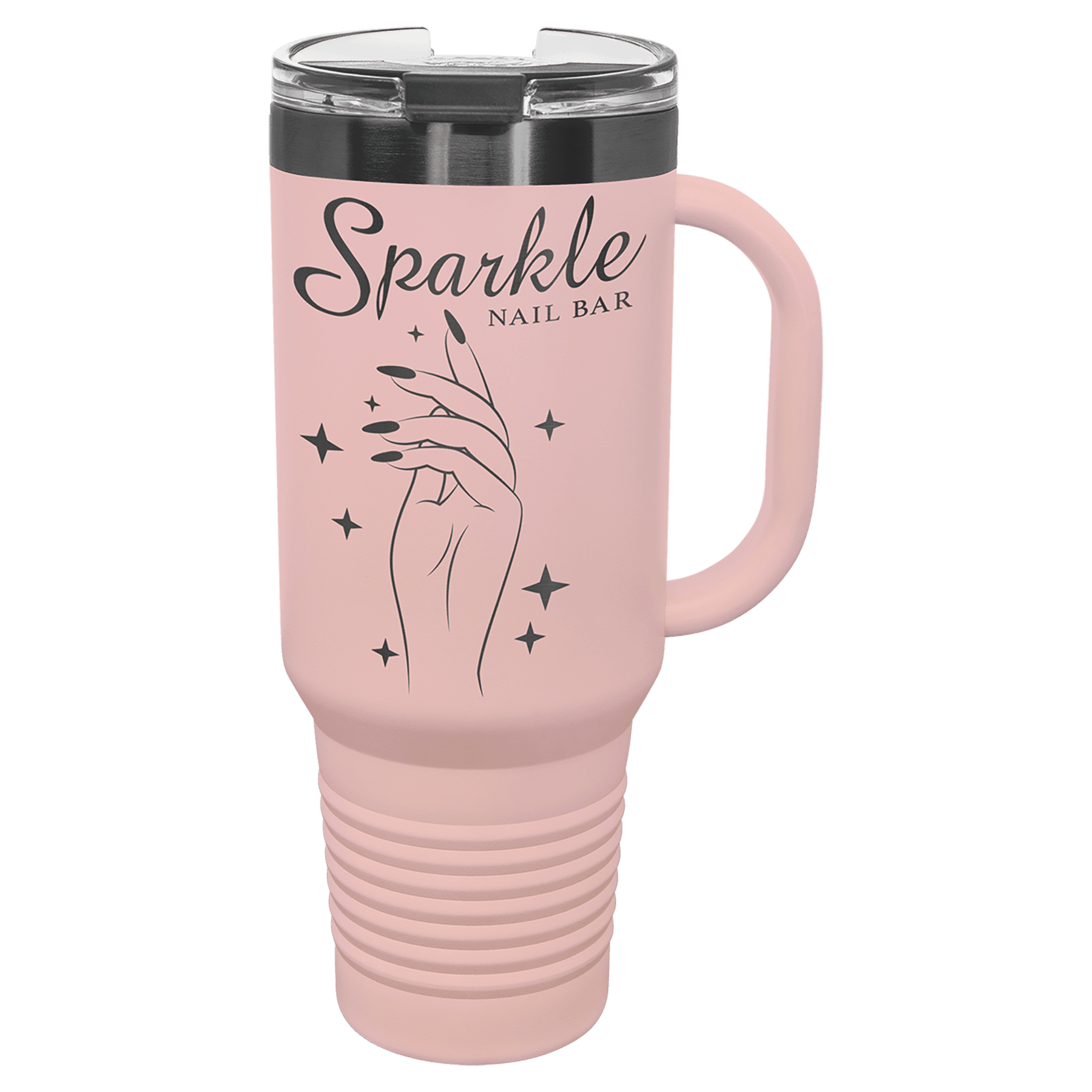 40 oz. Travel Mug with Snap Lid & Straw