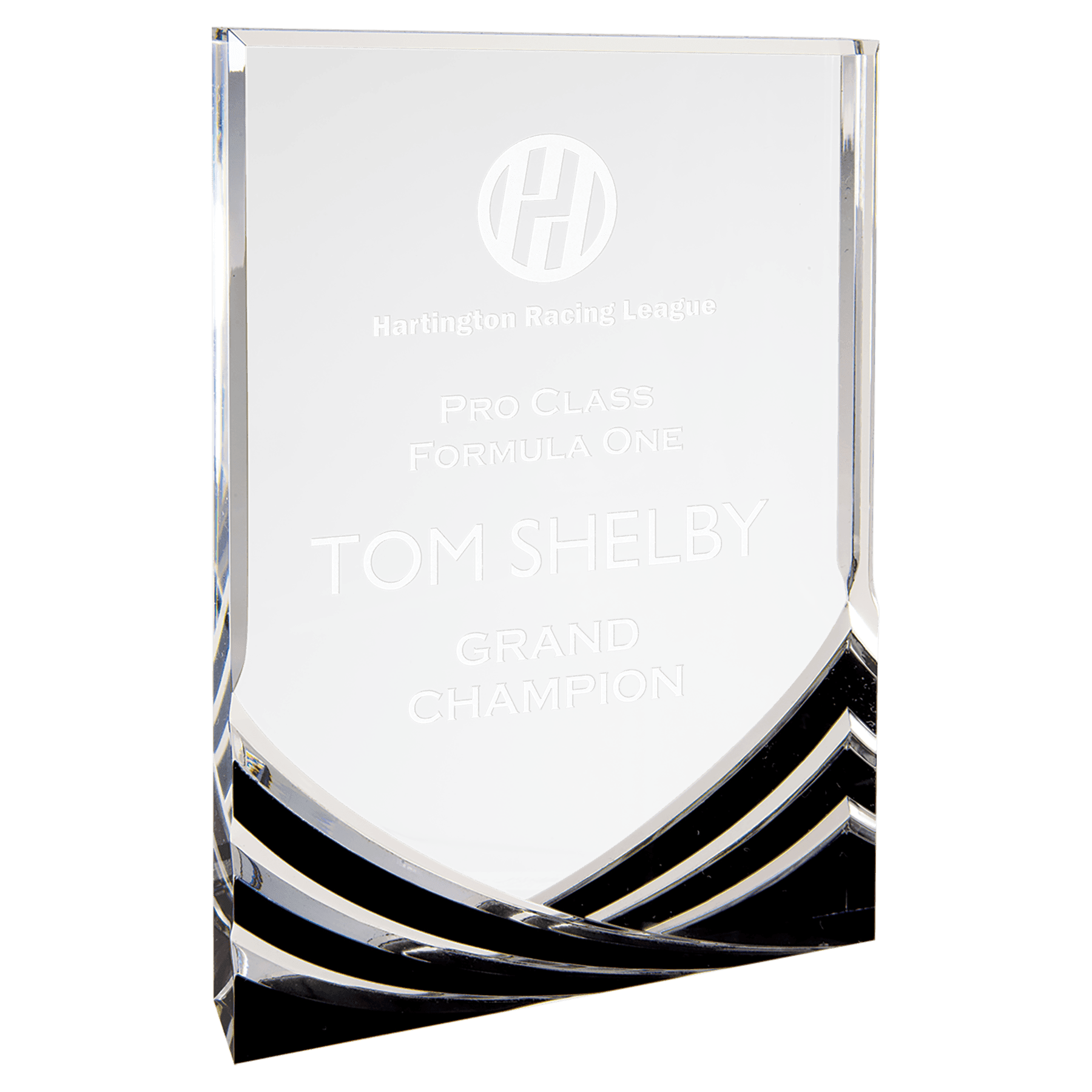 6" x 8" Black Rectangle Soaring Acrylic